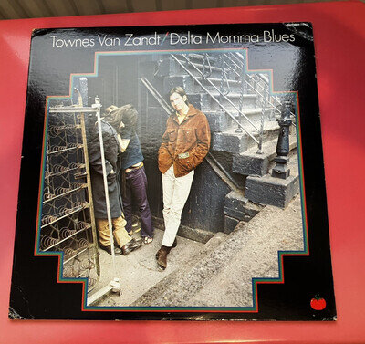 Townes Van Zandt - Delta Momma Blues LP/Reissue/ 1978/Misspelling On 2nd Track