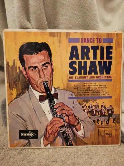 Artie Shaw Dance To Artie Shaw Vinyl LP Coral Records CP 28 Jazz Swing Mono