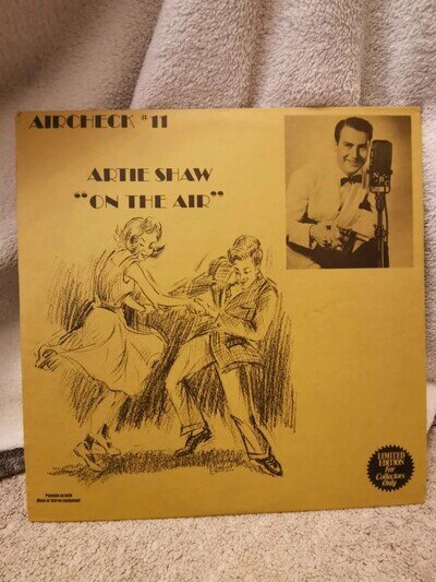 Artie Shaw On The Air Aircheck #11 Rare Live 1939-1940 Vinyl LP Buddy Rich