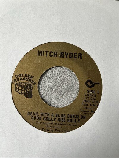 Mitch Ryder & Detroit Wheels Devil With A Blue Dress On 7" Vinyl Record - US