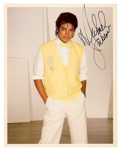Michael Jackson Autograph 8x10 Photo Reprint King Of Pop Signed Collectible