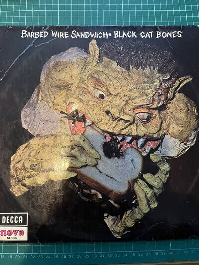 BLACK CAT BONES - BARBED WIRE SANDWICH - 1st PRESS - UK - STEREO