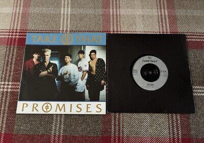 Take That Promises 7 Vinyl with Poster 1991 Excellent Condition