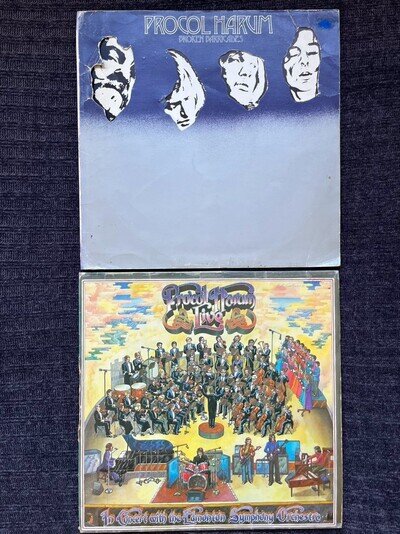 PROCOL HARUM Vinyl LP - 2 ALBUMS!!! - BROKEN BARRICADES & LIVE!!!