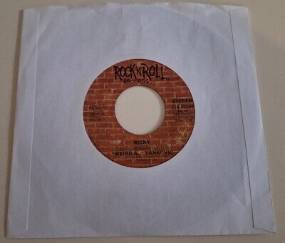 WEIRD AL YANKOVIC - RICKY VINYL 45. PLAYS EXCELLENT. USA ISSUE.