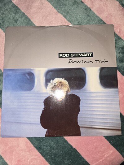 Rod Stewart 12 inch Vinyl Single Downtown Train (Faces)/Stay With Me/Hot Legs EX