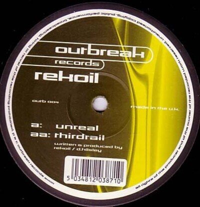 Recoil - Unreal / Thirdrail - UK 12" Vinyl - 2000 - Outbreak Records