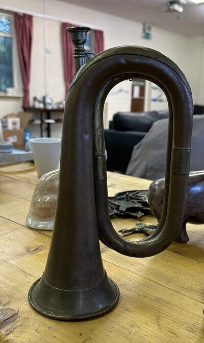 Antique Vintage Military Copper Brass Bugle