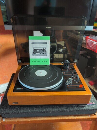 Lenco L84 Turntable Fully Serviced New Belt With Manuals. T2
