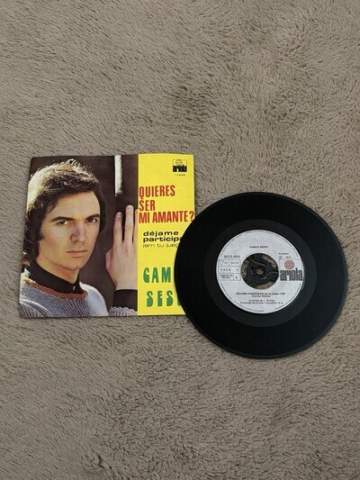 MINT Camilo Sesto -Quieres Ser Mi Amante?/Dejame Participar 1974 7” Vinyl Record