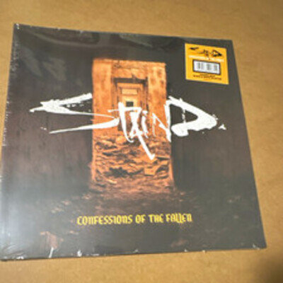 Staind Confessions of the Fallen 12" Colored Vinyl LP Orange Black White signed
