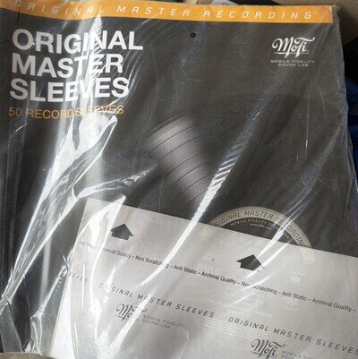 Mobile Fidelity Original Master Anti Static Vinyl Record Inner Sleeves (50 pack)