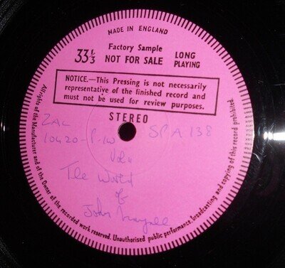 JOHN MAYALL - The World Of Vol 2 - DECCA TEST PRESSING LP 1971 - V RARE Blues