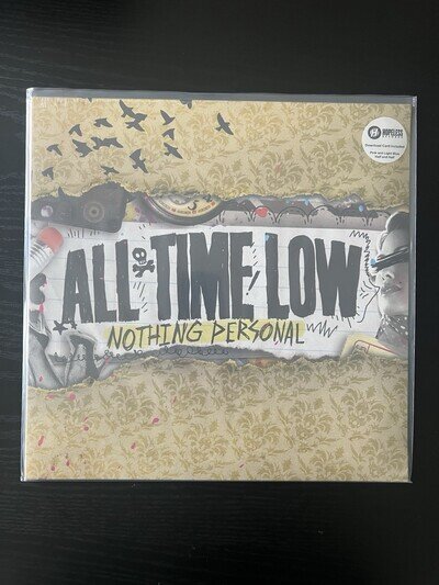 All Time Low Nothing Personal Limited Edition Pink/Blue Colored Vinyl LP 2016