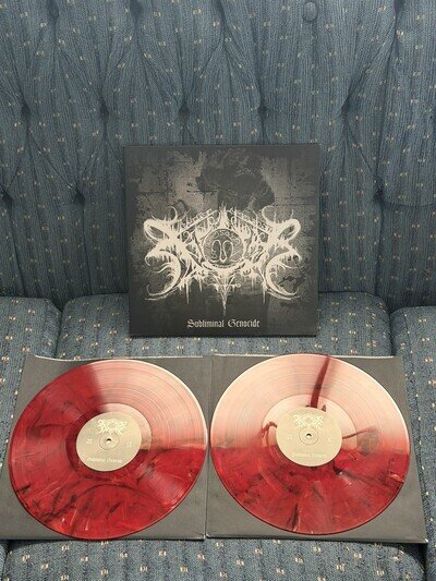 Subliminal Genocide by Xasthur (Record, 2021) Marble red limited variant excel