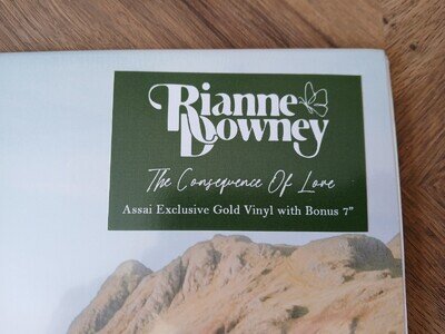 Rianne Downey the Consequence of Love Lp Paul Heaton Limited Gold Vinyl With 7"