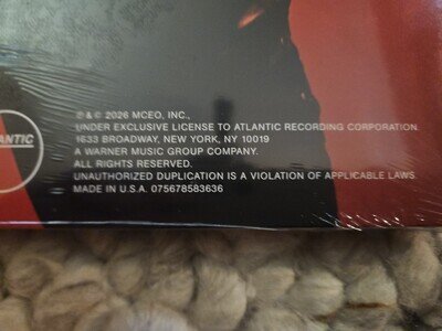 Miley Cyrus Bass Persuades Alternate Cover Neon Coral Vinyl LP USA 🇺🇸 Pressing
