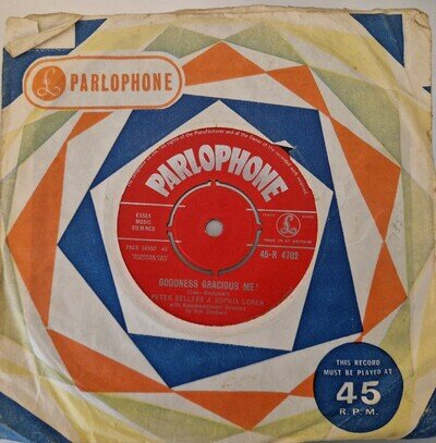 Peter Sellers&Sophie Loren, Goodness Gracious Me, 1960 vinyl novelty single.
