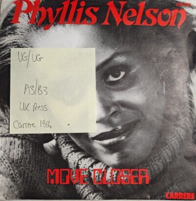 Phyllis Nelson Move Closer Vinyl Record VG/VG CAR 267 1984