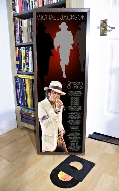 MICHAEL JACKSON SMOOTH CRIMINAL POSTER LYRIC SHEET, BILLIE JEAN, THRILLER