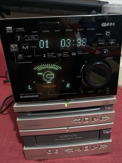 Pioneer Hi-Fi System PDC -Q180 Tape /CD SXQ-180 Radio Amp Working Condition