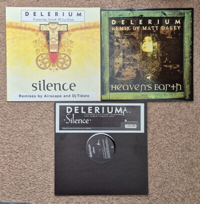 Delerium - Silence ft Sarah McLachlan, Heaven's Earth & Silence Remixes MINT