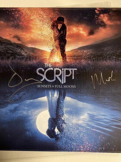 The Script - Sunsets & Moons 12” Black Vinyl Record LP SIGNED