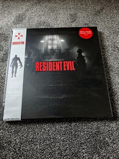 Resident Evil Soundtrack Box Set | Silver & Red Swirl Vinyl x3 Slipmat Rare