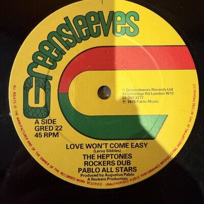 The Heptones - Love Won't Come Easy Reggae / Dub GRED 22 1979 12 inch Vinyl VG