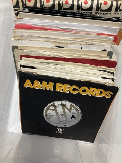 INSTANT STARTER RECORD COLLECTION 40 X 7 INCH VINYL RECORDS JOB LOT from 1970s