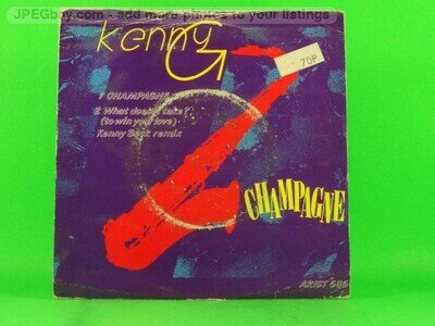 KENNY G CHAMPAGNE (151) 2 Track 7" Single including Picture Sleeve ARISTA