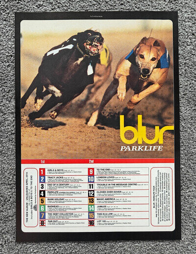 Blur 'Parklife' - Original Magazine Advert Picture 1994 - Rare!