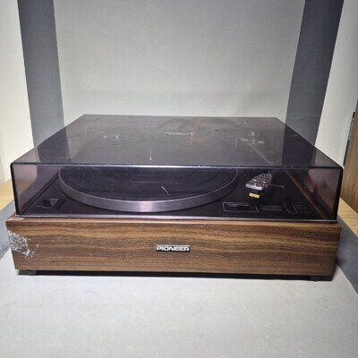 Vintage Pioneer PL-12D-II Belt Drive Turntable Record Player Shure M75G Japan