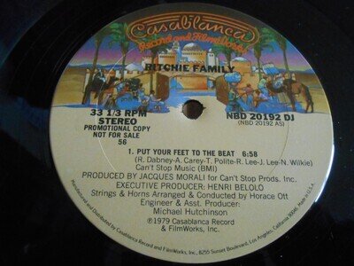 Ritchie Family - "Put Your Feet To The Beat / Bad Reputation" 12" Single