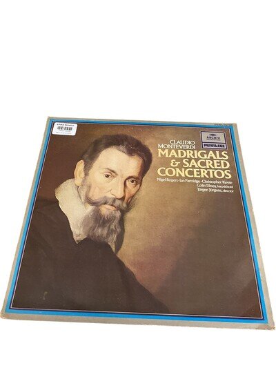 Claudio Monteverdi Madrigals & Sacred Concertos Vinyl Record LP