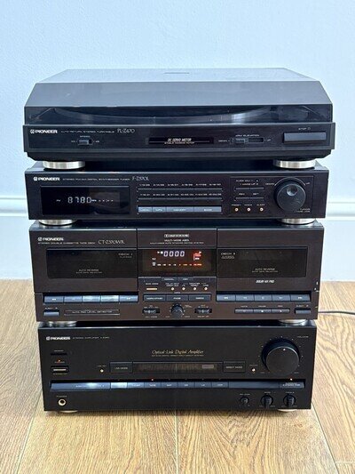Pioneer Midi HiFi Stack System PL-Z470 F-Z570L CT-Z370WR A-Z360 Vintage Read