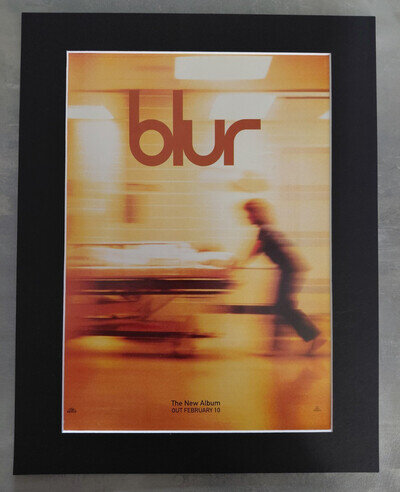 Blur 1997 Original Album Promo Advert Mounted 14x11 Inches