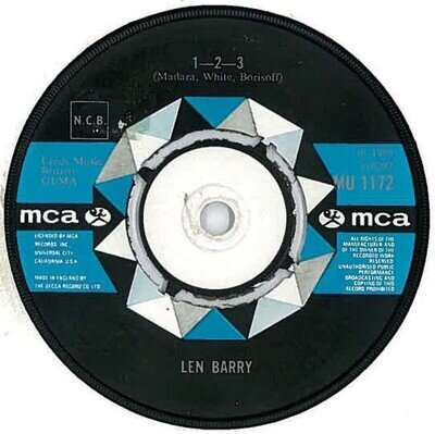 LEN BARRY 1-2-3 7" SINGLE