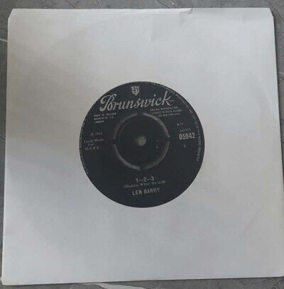 Len Barry - 1-2-3 (1965) 7" Single - Brunswick 05942 - Soul