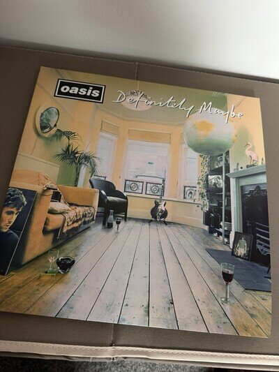 Oasis Definitely Maybe 30th Anniversary Strawberry & Cream Colored Vinyl 12"