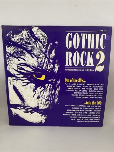 Gothic Rock 2 - On Vinyl (3 LP Set) 1995 - RARE