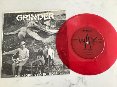 Wax Records Spiderman 7" Red Coloured Vinyl Single Post Punk 45 1979