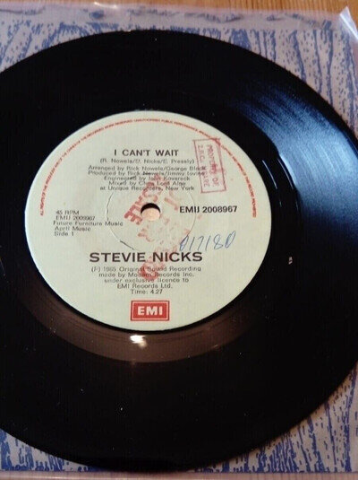 RARE STEVIE NICKS ZIMBABWE PRESS 7'' SINGLE I CAN'T WAIT