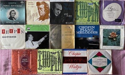 Frédéric Chopin - Fourteen 7" Singles/EPs (UK/Germany)