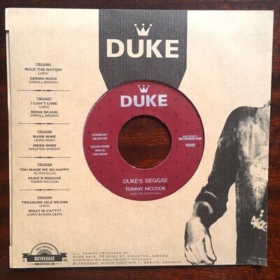 'You Made Me So Happy' Alton Ellis/'Duke's Reggae' Tommy McCook 7" Single NEW