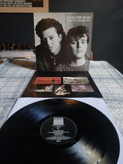 (13)Tears For Fears Songs From The Big Chair Vinyl LP MERH 58 VG+/VG+