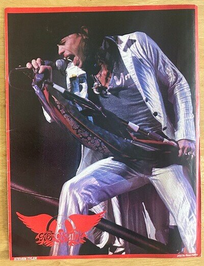 STEVEN TYLER - 1983 Full page UK magazine poster AEROSMITH