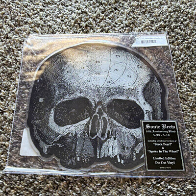 Black Label Society Black Pearl Skull Die Cut Vinyl Single 45 RPM 2019 Limited