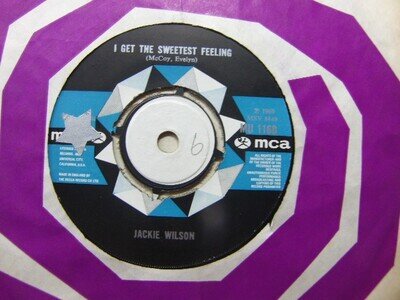 Jackie Wilson – I Get The Sweetest Feeling 1972 7” MCA MU 1160