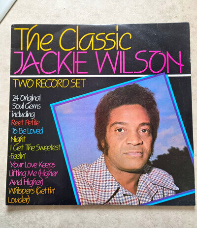 Jackie Wilson The Classic Jackie Wilson 2xLP 12" 33RPM Compilation 1983 JAK 101